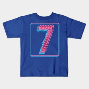My lucky number Seven 7 Kids T-Shirt